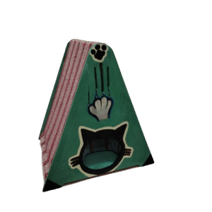Casa triangular para gato