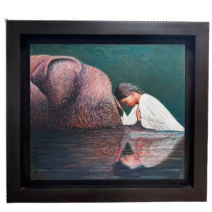 Cuadro "Meditando por la paz"