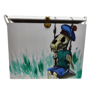 Baúl niño calavera