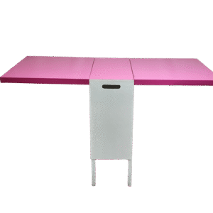 Mesa plegable rosa