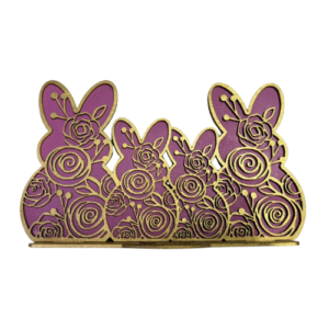 Decoración de mesa de conejo