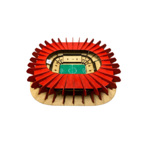 Estadio pintado a mano