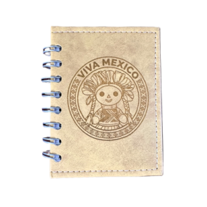 Libreta chica "Viva México"- grabado láser