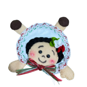 Portavasos de muñeca mexicana