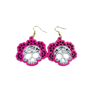 Aretes de catrina floral