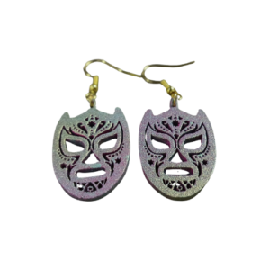 Aretes en forma de máscara