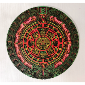 Cuadro "Calendario azteca (rojo)"