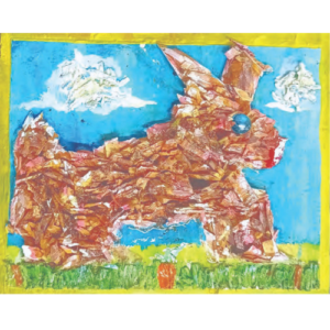 Cuadro "Conejo de madera"