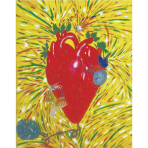 Cuadro "Corazón en explosión"