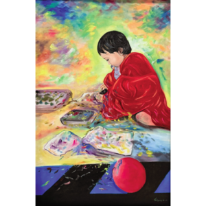 Cuadro "Primeros pasos pintando"