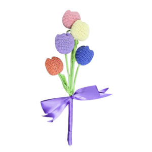 Ramo floral tejido