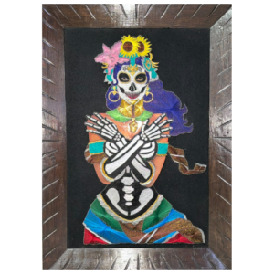 Cuadro Catrina hilado